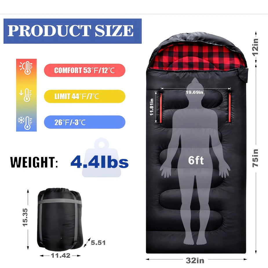 NNETM Sleeping Bag for Camping Hiking Backpacking