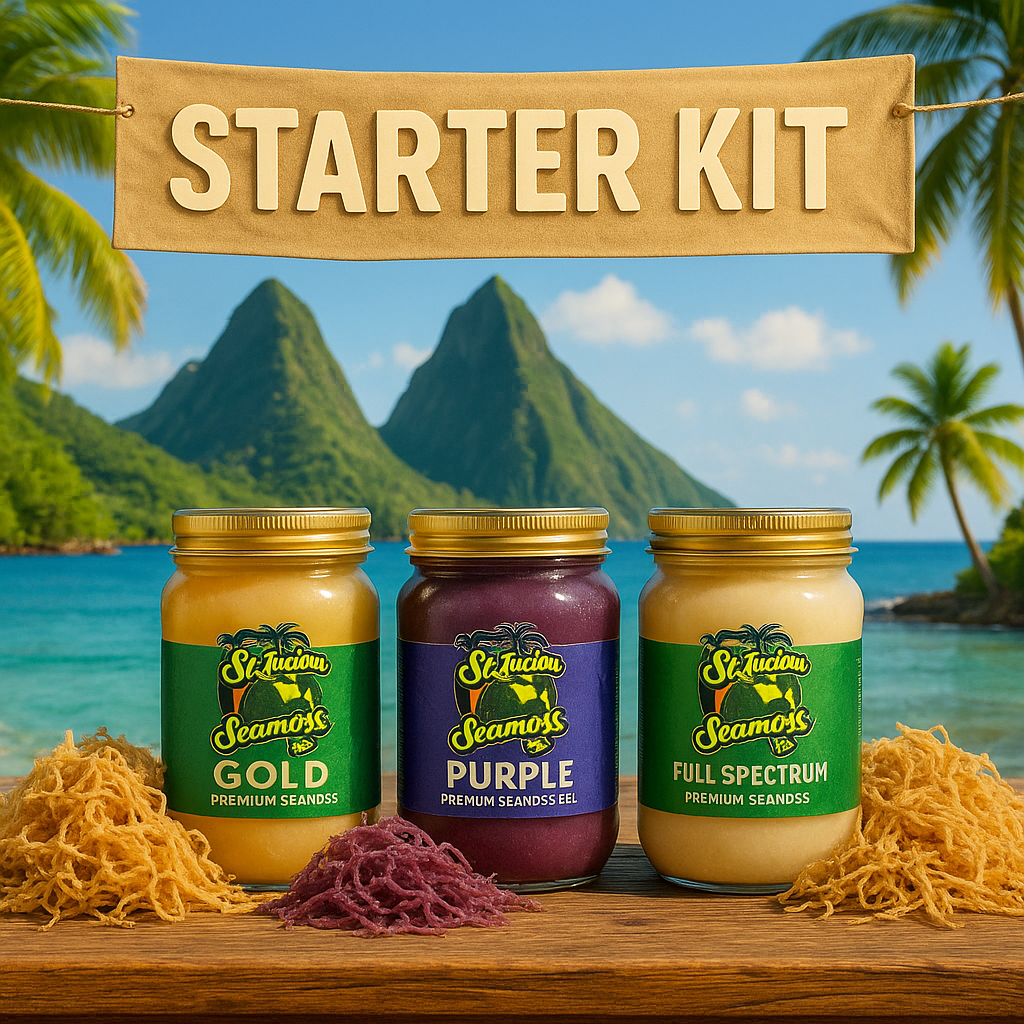 Seamoss Business Starter Package - 10lbs Gold, 5lbs Purple, 5lbs Full Spectrum
